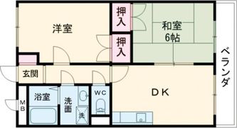 コスモハイツの間取り画像