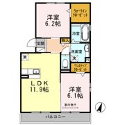 マノワールⅡの間取り画像