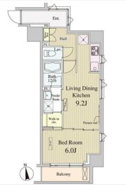 SK－ONE市ヶ谷の間取り画像