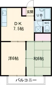 ハイツ天野の間取り画像