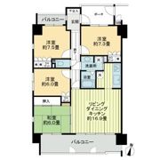 サーパス浜ノ町ツインタワーの間取り画像