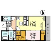 クレセント東住吉の間取り画像