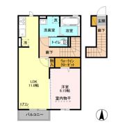 メゾンクレールEの間取り画像