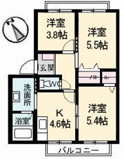 ブライトンハイツの間取り画像
