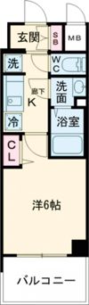 エステムコート神戸グランスタイルの間取り画像