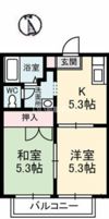 サニーズ福庭Ⅱ B棟の間取り画像