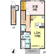 フラット テンの間取り画像