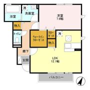 アルブルコート Ⅰの間取り画像