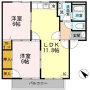 フレグランス大畠 B棟の間取り画像