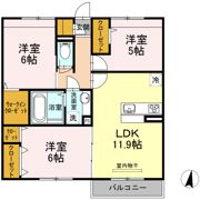 ボヌール シェソワの間取り画像