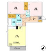 エスポワール Dの間取り画像