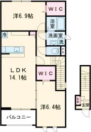 チェリーカーサ2番館の間取り画像