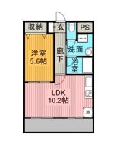 マンションドム北小泉の間取り画像