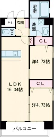 スマート到津の間取り画像