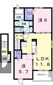 グランデール興浜Ⅲの間取り画像