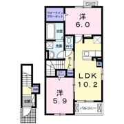 エスペランサ中仁野Ⅴの間取り画像