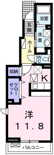 エスペランサ中仁野Ⅵの間取り画像