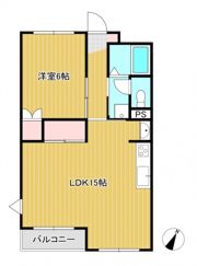 一本木ハイツの間取り画像