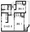 第2ますやマンションの間取り画像