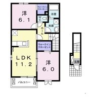 プロムナード K Ⅱの間取り画像