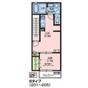 wisteria Ⅲの間取り画像