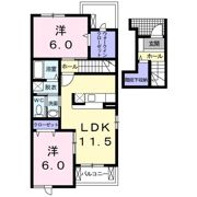 セレノ新白河Ⅱの間取り画像