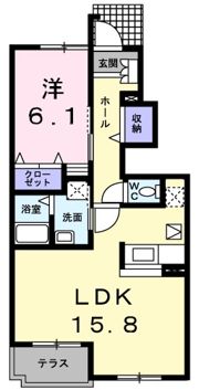メゾンド カルムBの間取り画像