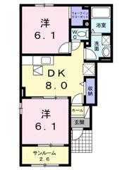 ラ グリシーヌBの間取り画像