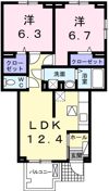 ロジュマンⅡの間取り画像