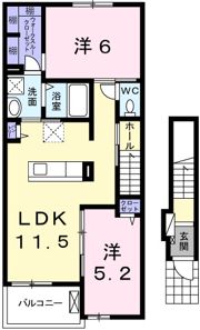 トロワ エスポワールの間取り画像