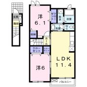 クレールコート 弐番館の間取り画像