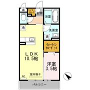 D-room五福の間取り画像