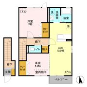 トアロード Ⅱの間取り画像