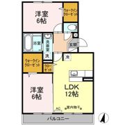 コモド伊勢崎Ⅱの間取り画像
