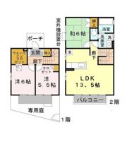 クレールヴィレッジ A棟の間取り画像