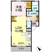 エバーグリーン B棟の間取り画像