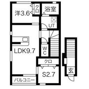 Bel Posto B棟の間取り画像