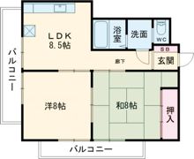 あづみマンションの間取り画像