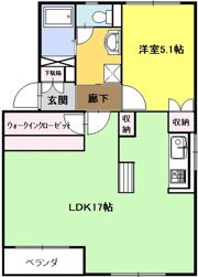 ハイツテクトピア掛川Ⅰの間取り画像