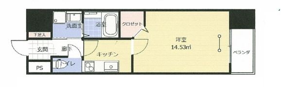 アークデュオ福島万世町の間取り画像