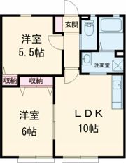 エスポワールⅡ Cの間取り画像