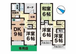 タウンハウス今寺ⅡCの間取り画像