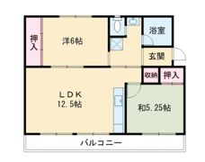 ヴィラナリー中間Ⅱ 2号棟の間取り画像