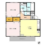 リビングタウン桶川朝日 Aの間取り画像