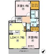 シャイン クレヴィアB棟C棟 C棟の間取り画像