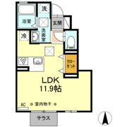 RESIDENCE蔵持の間取り画像