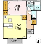 サニーコート船越Ⅱの間取り画像