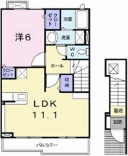 アウローラ玉手Ⅱ Aの間取り画像