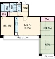 クリーンピア西二階町（正木ビル）の間取り画像