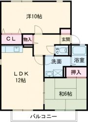 サンパティック田寺A棟の間取り画像